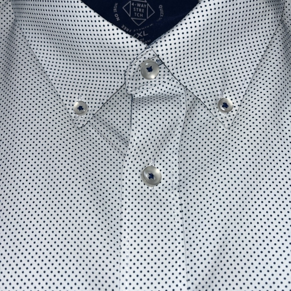 Con.Struct MOSAIC GEO PERFORMANCE DRESS SHIRT 4 Way Stretch Wrinkle Free 2XL - Picture 6 of 10